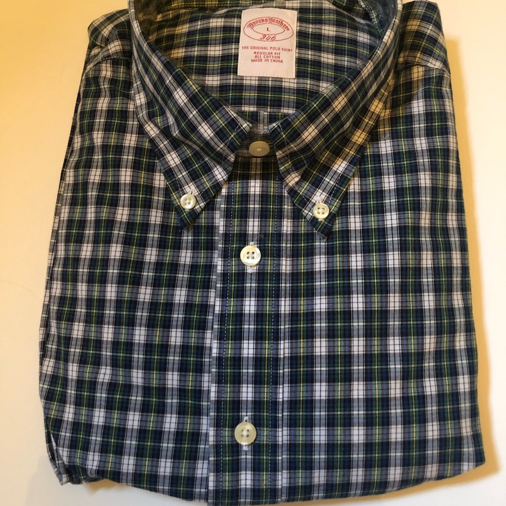 NWT Brooks Brothers Button Down Shirt 346 Size L